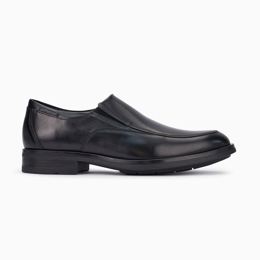 Mephisto SALVATORE Bőr Férfi Loafers - Fekete, HU-79636